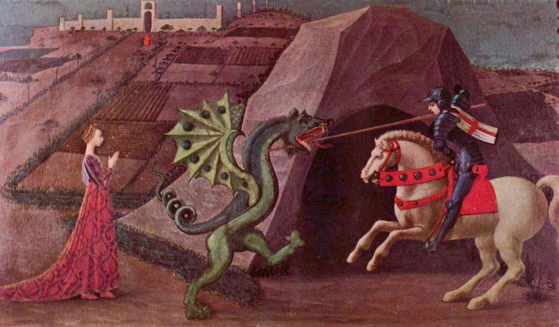 paolo uccello The Princess and the Dragon, Sweden oil painting art